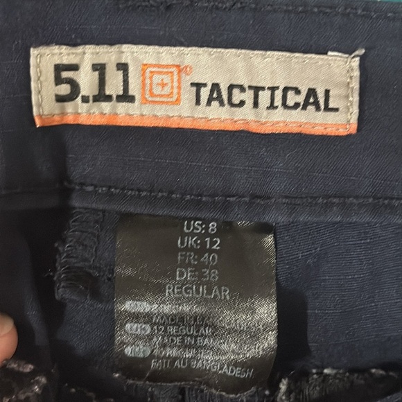 5.11 Dark Navy Stryke® Women’s Tactical Cargo Pants Mid Rise Rugged Size 8 - Picture 12 of 14